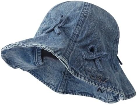 Denim Fisherman Hat Women's College Outdoor Street Photography Beret