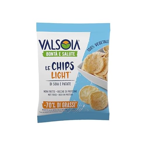 Valsoia Chips Light Snack sfizioso e leggero, 100% Vegetale, Non fritto, 25 gr