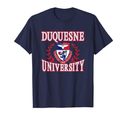 Duquesne Dukes Laurels Navy Officially Licensed T-Shirt