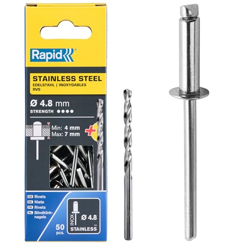 Rivets pop en acier Rapid résistant à la corrosion pour fixations extérieures durables en tôle - 2
