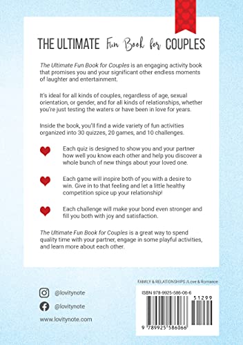 Lovitynote Lovitynote The Ultimate Fun Book For Couples: 60 Exciting And Lighthearted Quizzes thumb #1