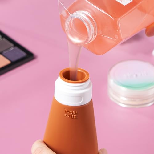 Image of INSFIT Travel Bottles for Toiletries, TSA Approved 3oz Travel Size Containers, BPA Free Leak Proof Squeezable Silicone Tubes for Shampoo Conditioner Lotion Body Wash with Labels