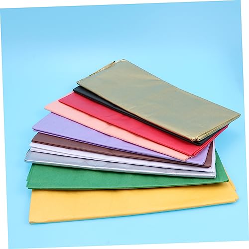 VILLCASE 100 Folhas De Papel Colorido Papel Dobrável Papel De Construção Manual De Papel Colorido