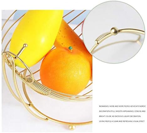 Drawihi 1/2/3段 フルーツボウル 北欧 果物バスケットフルーツ・果物・小物入れ メタルワイヤー インテリア 果物 籠 長持ち ゴールド・シルバー・ブラック