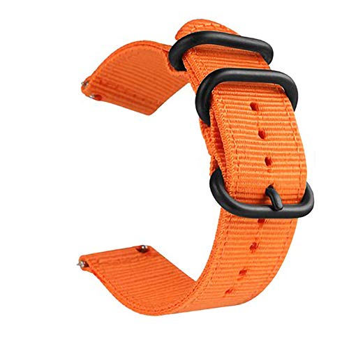 Quick Release Nylon Watch Band Orange Two-Piece Watch Strap Width 20mm Quick Release Nylon Watch Band Orange Two-Piece Watch Strap Width 20mm
