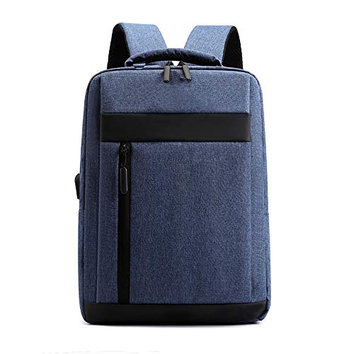 YMZ Mochila de negocios, mochila profesional para laptop con puerto de carga USB para hombres y mujeres, mochila de computadora para 13.3 pulgadas (negro), Blue, Talla única