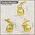 TaoQ C 3 PCS Gold Easter Bunny Decorations Easter Resin Bunny Figurines Easter Bunny Statue Decor Easter Spring Rabbit Desktop Decoration for Easter Spring Home Room Party Decoration