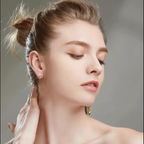 Minimalist CZ Half Hoop Earrings for Women Silver Gold Plated Tiny Clear Cubic Zirconia Open Small Huggie Hoops Earring for Cartilage Piercing Upper Ear Fashion Christmas Holiday Jewelry2