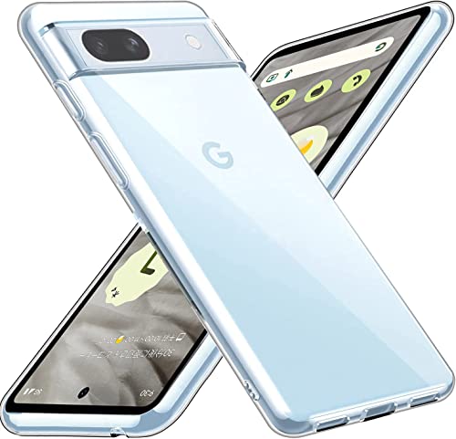 Google Pixel 7a ケース クリア ピクセル7a クリアケース 透明 TPU ソフト Pixel7a カバー 薄型 全透明 ストラップホール付き レンズ保護 柔軟 耐衝撃 スリム スマホケース
