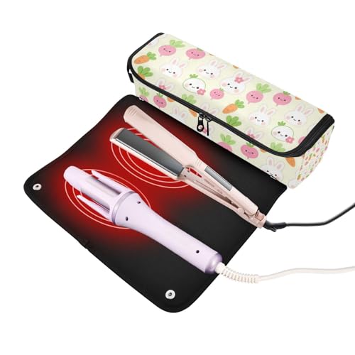 Bolsa de Viaje para Herramientas de Cabello con Alfombrilla para Plancha Organizador Portátil para Herramientas de Peinado Planchas Rizado miniatura 2