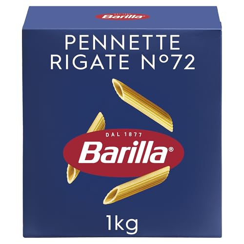 Barilla Pasta Pennette Rigate N. 72, Pasta Corta di Semola di Grano Duro, Forma Corposa e Spessore Equilibrato, 1 kg