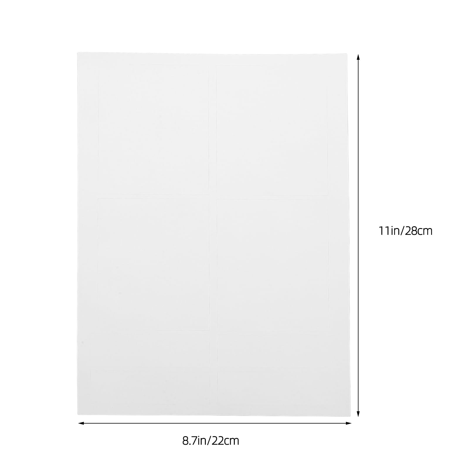 LOGOFUN 10PCS Wine Bottle Labels Adhesive Wine Bottle Stickers Waterproof Rectangle Wine Labels for DIY Wedding Party Supplies