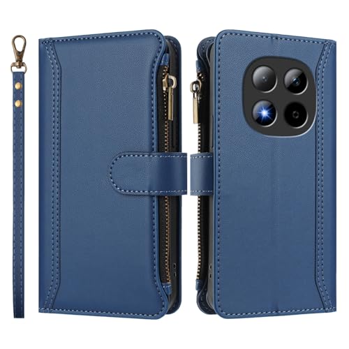 Coque portefeuille Xiaomi Redmi Note 15 Pro Plus étui rabat magnétique housse antichoc cuir PU