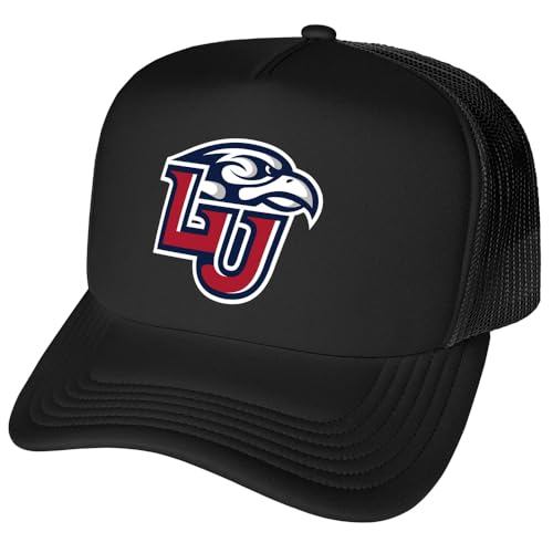 Liberty University Primary Logo Foam Snapback Trucker Hat - Unisex, Black