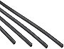 Dewkou Pack-4 Windshield Wiper Blade Refills 26In, Black Car Wiper Blade, Universal Silicone Frameless Windshield Wiper Blade Refills for Most Cars Buses Vans Trucks