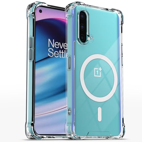 Image of Pikkme Back Cover for Oneplus Nord Ce 5G Mag-Safe Shockproof PC + TPU Protective Case Magnetic Support Bumper Case (Transparent Mag-Safe)