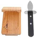 NAMOARLY Austernöffner aus Edelstahl mit Holzgriff für Präzises und Sicheres Öffnen von Muscheln und Austern für Camping und Restaurantgebrauch