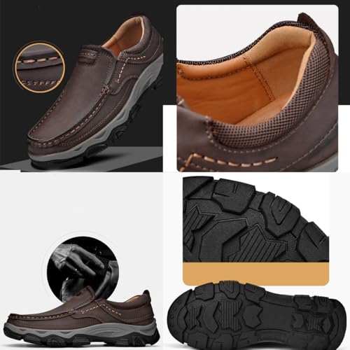 Enjerr Orthopedic Balance Shoes Men's Slip-On Loafers Comfortable Fashion Outdoor Walking Boat Hand Stitching Comfort Anti Slip3