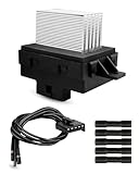 HVAC Blower Motor Resistor with Connector Wire Harness Fit for Ford Fusion Lincoln MKZ Zephyr Mercury Milan 2006-2012, Automotive Air Conditioning Resistance Heater Replace 8E5Z19E624A 6E5Z19E624AA
