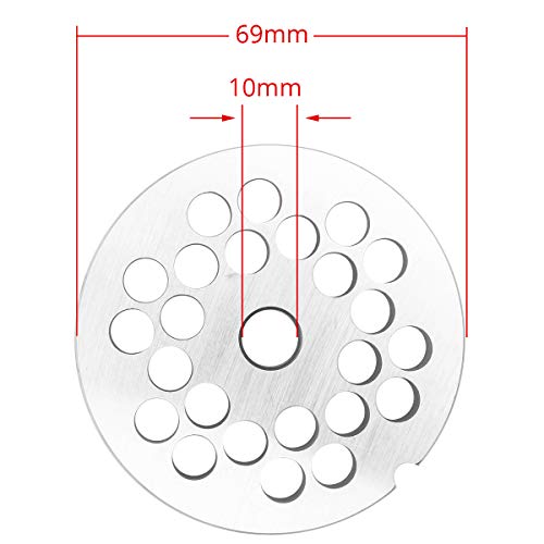 image for iVict #12 Stainless Steel Meat Grinder Plate Discs Blades for FGA Food
