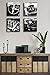 DJSYLIFE Black and White Wall Art Vintage Car Posters Decor Mens Bedroom Boys Room Office Paintings Canvas Pictures Framed Ready to Hang 12