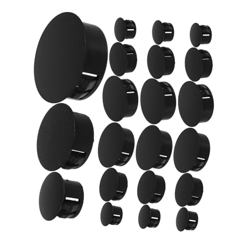 DINHEAROM 90Piezas Tapas de Inserción de Plástico de Muebles de Unidades Varios Tapones Decorativos Cubrir Orificios