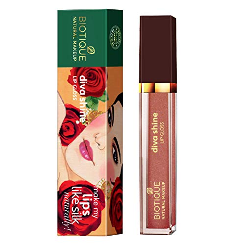 Image of Biotique Diva Shine Lip Glossy, Naughty Nude Red