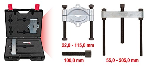 Coffret de décolleur de roulements 22-115 mm KS TOOLS 605.0003 avec sa potence - 3
