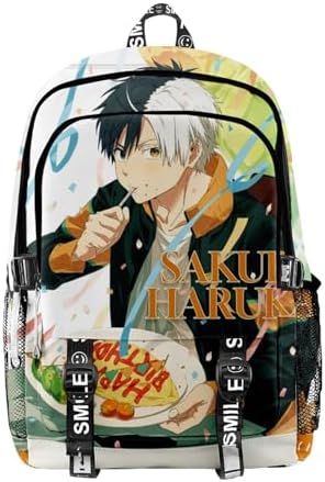 Anime Wind Breaker Backpack Haruka Sakura Daypack Laptop Bag Schoolbag School Bag 5 image 4