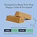 Kradle All Day Calming Bone - Interactive Dog Toy with Calming Chews - Stress Relief Support Toy for Dogs - Human Grade, Bacon Flavor Dog Calming Chews - 6 Inch Rubber Bone, 4 Chews Refills