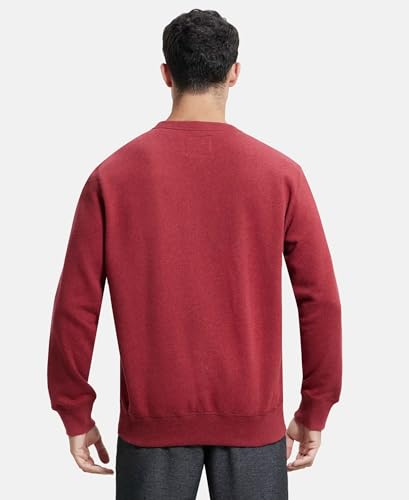 Image of Jockey US92 Men Super Combed Cotton Rich Fleece Sweatshirt with StayWarm Technology