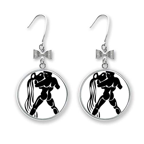 Boucles d'oreilles Verseau constellation zodiaque en finition haute précision