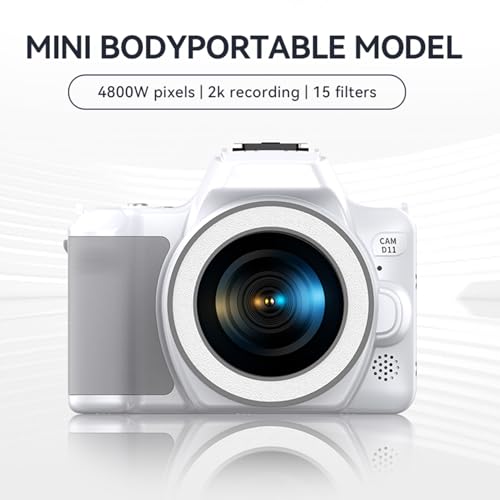 EBTOOLS 48MP 2Kデジタルカメラ16Xズームポータブルニューロギングカメラ D11ホワイト の商品画像 2