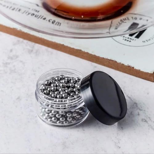 Image of Decanter Beads, 300Pcs 4mm Stainless Steel balls Cleaner for Wine Decanter Hookah Carafe and Vase