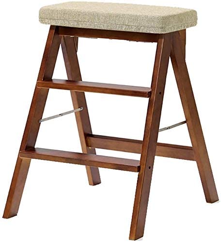 Taburete de cocina de madera para adultos ideal para armarios altos del hogar