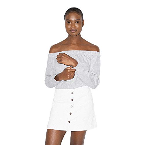 Top épaules dénudées American Apparel California Fleece pour un look cosy au quotidien