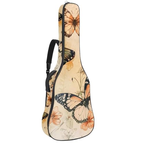 Housse de guitare acoustique en tissu Oxford imperméable et éponge épaisse