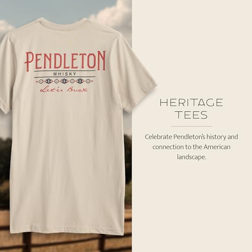 Image of Pendleton Men's Graphic T-Shirt, 100% Cotton Short Sleeve Tee, Soft Water-Based Print Casual Shirt, Crew Neck