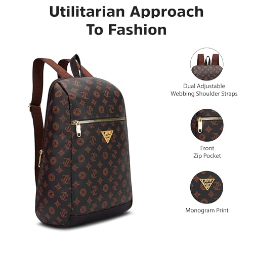 Image of Lavie Signature Women's St.Louis 11L Fashion Backpack for Women | Compact Backpack | Ladies purse | Stylish Shoulder Bag | Gift for Women