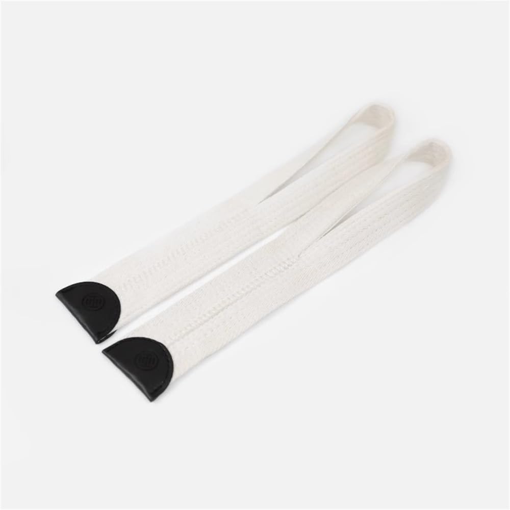 Barres de Traction Dure Powerlifting Haltérophilie Entraînement Grip Sangles de Musculation(Blanc)