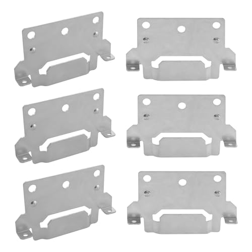6 piezas de soporte de vigas centrales aptas como pieza de repuesto para IKEA 116791 SKORVA Placa de montaje HEMNES BRIMNES MALM cama caravana fijación herrajes de cama