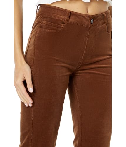 PAIGE Women's Genevieve Mid Rise 32" Inseam Flare in Dark Brushed Olive3