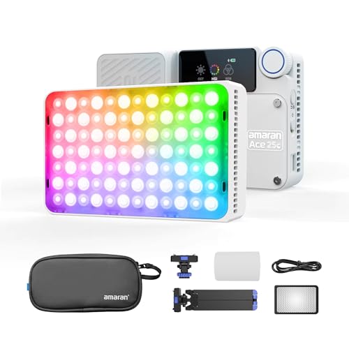 Aputure Amaran Ace 25C Kit RGB 25W RGB^BeCg CzENCbN[X@\t 1/4lW CuzMEVlogE⏕ƖɍœK (zCg, Ace 25C Kit)