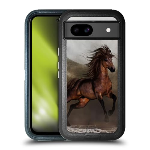 Étui Google Pixel 8a antichoc chevaux bruns pour protéger votre smartphone en voyage