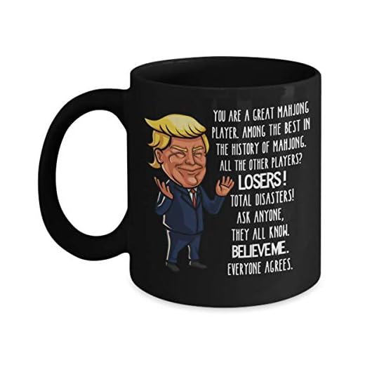 Mahjong Trump mugg för morfar gåvor för män roliga gåvor för Mahjong-spelare tekopp skämt gåvor för kvinnor Mah Jong spelare svarta kaffemuggar