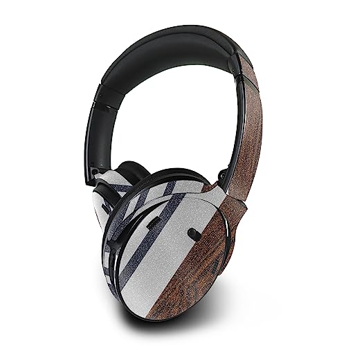 Image of MightySkins Glossy Glitter Skin Compatible with Bose QuietComfort 45 Headphones Wood Formal | Protective, Durable High-Gloss Glitter Finish | Easy to Apply | Made in The USA