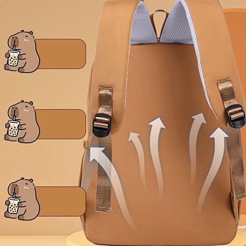 Sac à dos dessin animé pour écolier avec grande capacité et organiseur - 4