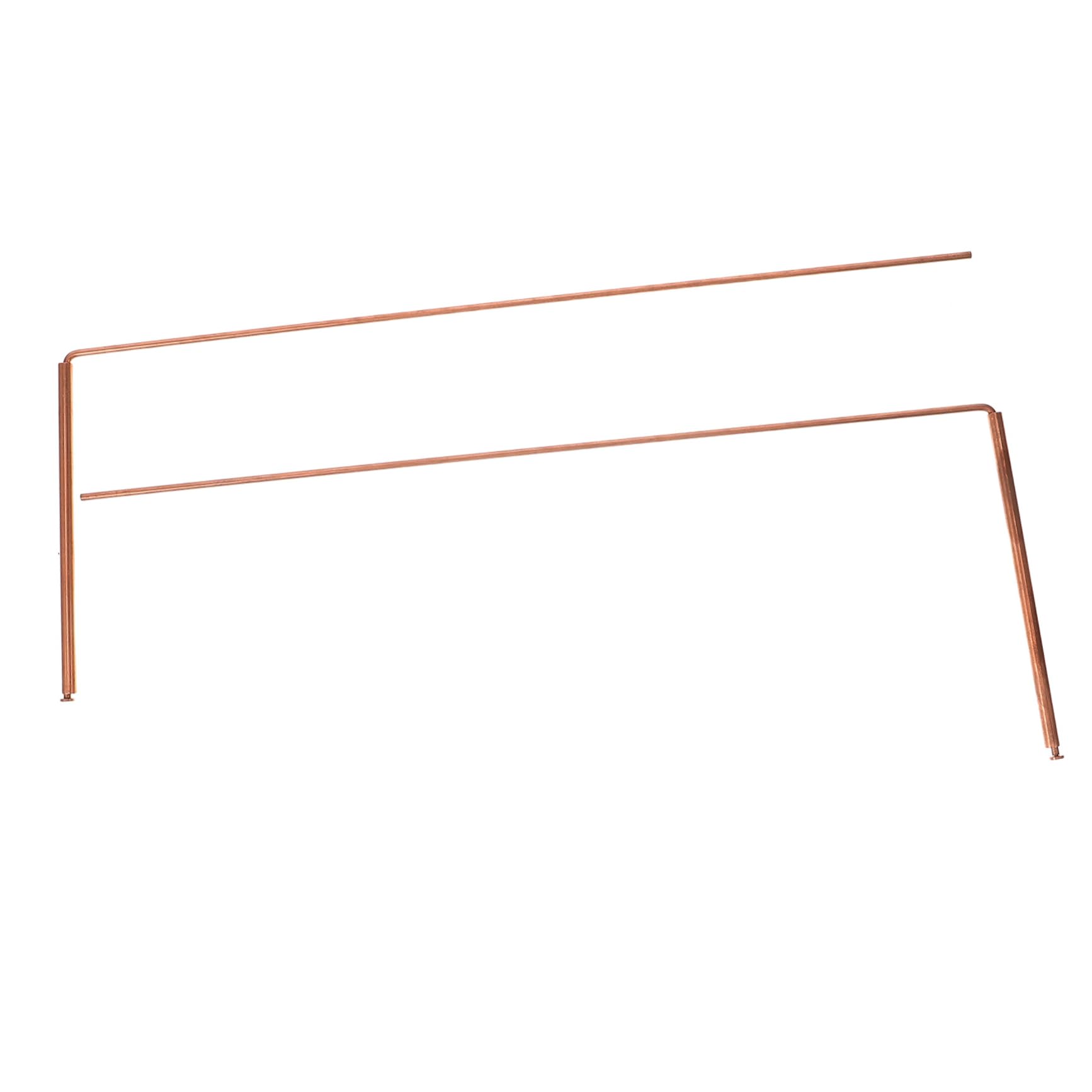 IWOWHERO Dowsing Rods Kit 2pcs Brass Divining Rods for Spiritual Underground Water Detection Paranormal Tool