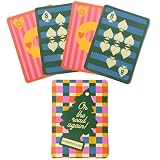 ban.do Game On! Waterproof Playing Cards, Standard 52 Deck of Cards, Waterproof Cards with Storage Case (Colorful Plaid)