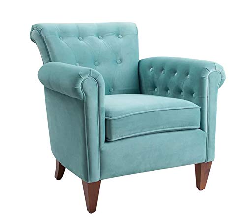Image of Lakdi The Furniture Co.| Living Room | Lounge Chair | Back Button | Rolled Arms | Internal Structure | Solid Wood | Accent Chair | for Home & Furniture | Outdoor & Indoor | Durable | Modern Design
